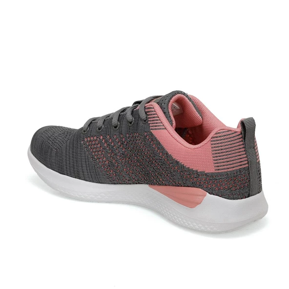 Lumberjack Kadın Siyah Gri Pembe Sneaker Memory Taban Yürüyüş Spor Ayakkabısı - Resim 2