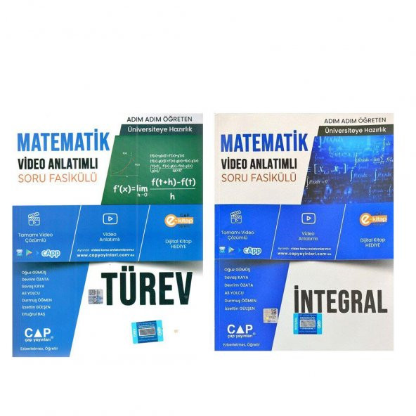 Çap Yayınları Matematik İntegral ve Türev Konu Anlatımlı Soru Bankası Seti 2 Kitap