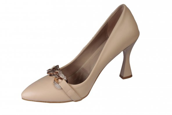 YAZKIŞ Cilt  8Cm Topuklu Stiletto Abiye Nişan Düğün Ayakkabısı - 5