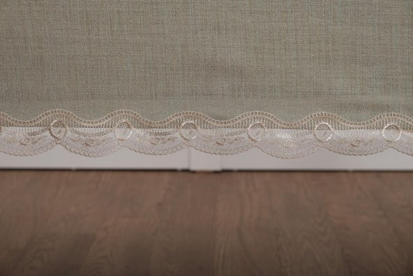 Finezza Efes Keten Polyester Kumaş Yeşil Masa Örtüsü Dikdörtgen 150x210 cm -1314 - 4