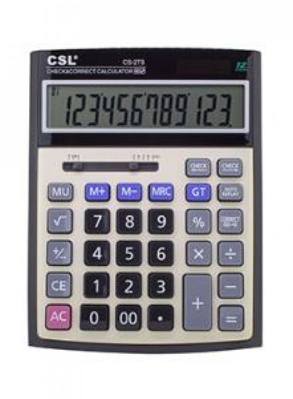 CSL CS-2TS 12 Hane Masa Tipi İşlem Kontrollü Hesap Makinesi