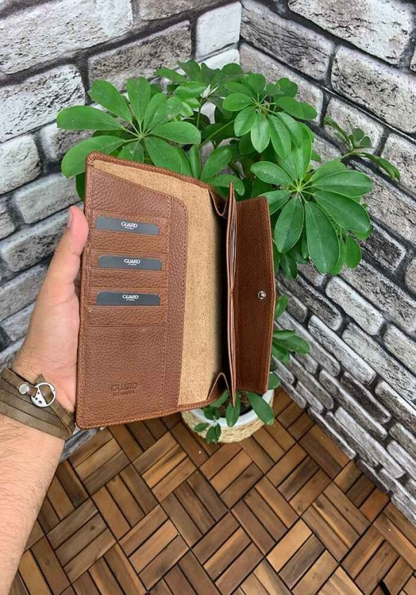 Guard Taba Telefon Girişli Hakiki Deri Kadın Cüzdanı P2223 - 3