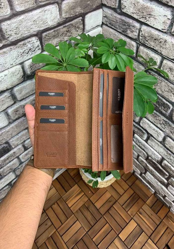 Guard Taba Telefon Girişli Hakiki Deri Kadın Cüzdanı P2223 - 4
