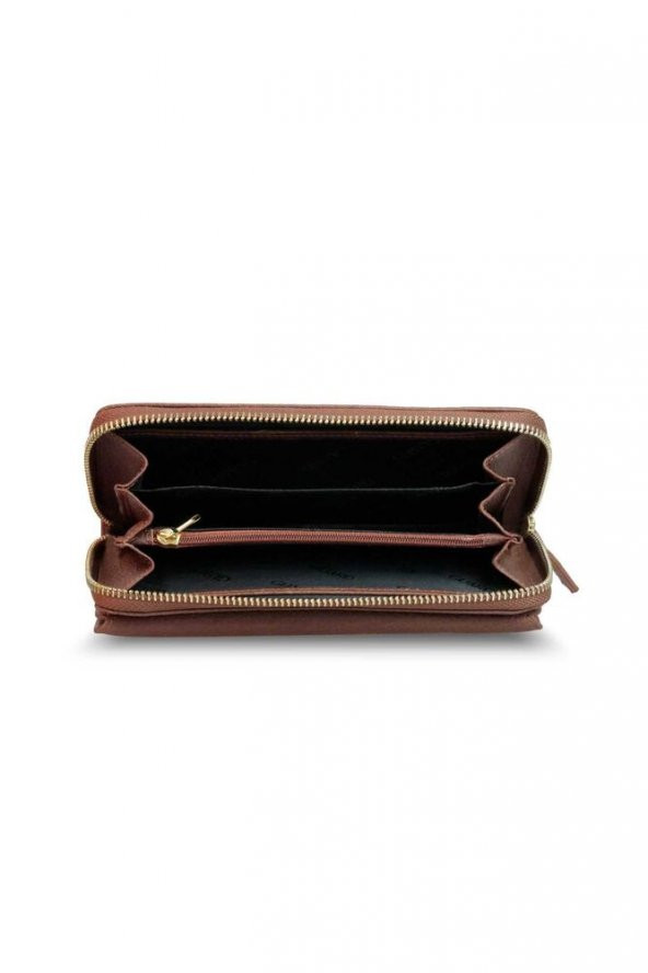 Guard Mat Taba Hakiki Deri Kadın Cüzdanı P1263 - 4