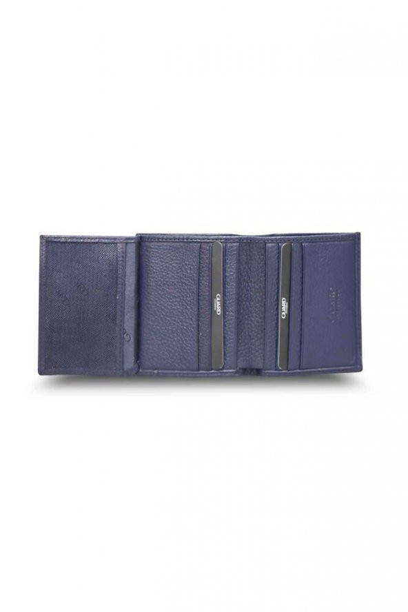 Guard Lacivert Çok Bölmeli Mini Hakiki Deri Erkek Cüzdanı P749 - 3