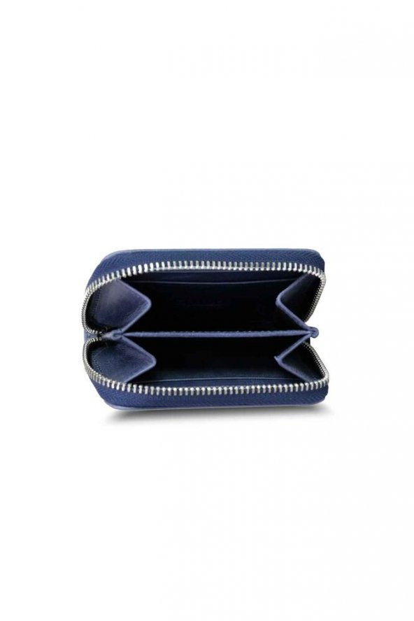 Guard Antik Lacivert Mini Unisex Bozuk Paralıklı Cüzdan Hakiki Deri P2269 - Resim 2