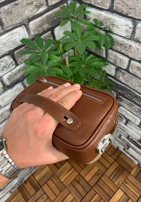 Guard Taba Hakiki Deri Şifreli El Çantası P1692 - 5