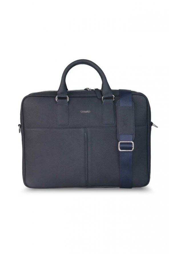Guard Lacivert  Laptop Girişli Hakiki Deri Evrak Çantası Erkek / Kadın P1886 - 4