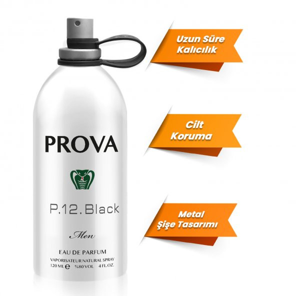 Prova P.12. Black Meyveli-Marin Erkek Parfüm 120 ml - 3