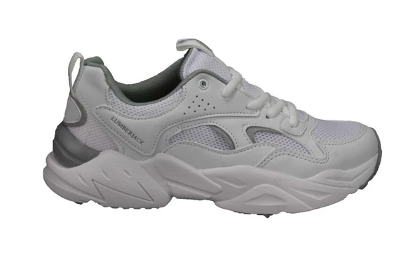 LUMBERJACK Kadın Beyaz Krem Fileli Comfort Kalın Taban Günlük Spor Ayakkabı - Resim 2