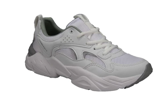 LUMBERJACK Kadın Beyaz Krem Fileli Comfort Kalın Taban Günlük Spor Ayakkabı ürün görseli