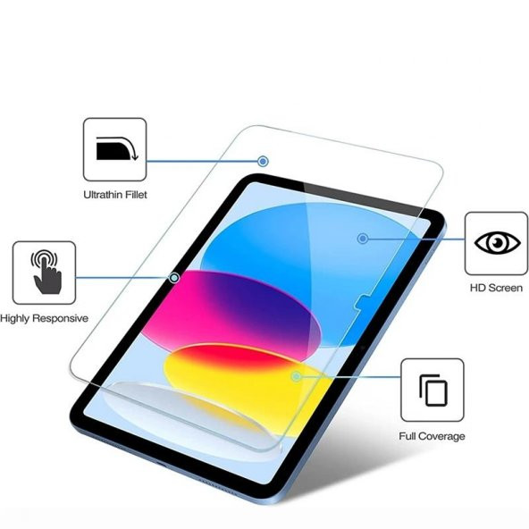 Apple iPad 10.9 2022 10.Nesil 2 Adet Temperli Cam Ekran Koruyucu - 2