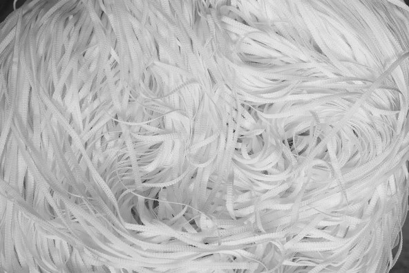 DÜZ İP  MODEL KIRIK BEYAZ RENK HAZIR İP PERDE 300*270 ürün görseli