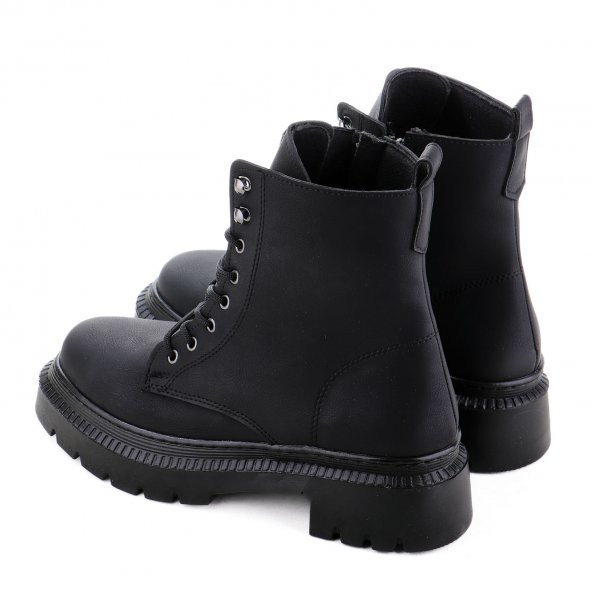 Vojo 1109 Rahat Sıcak Taban Bağcıklı Kadın Botu - 6