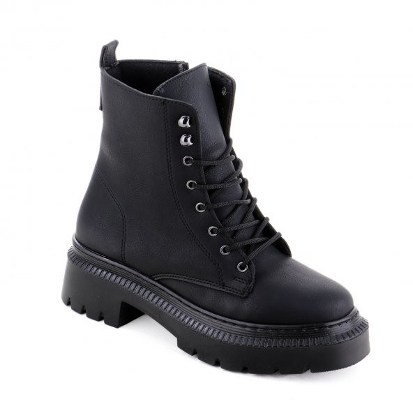 Vojo 1109 Rahat Sıcak Taban Bağcıklı Kadın Botu - 7