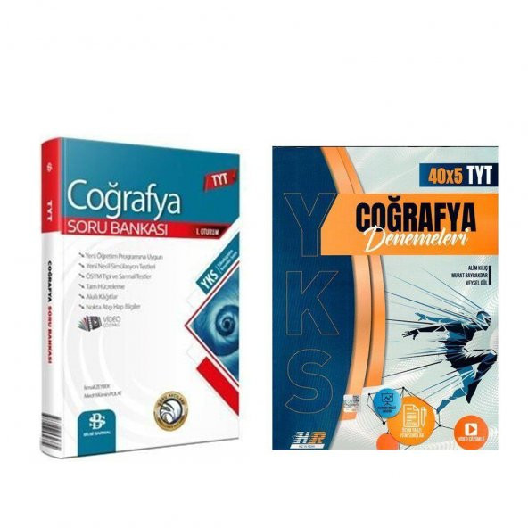 Bilgi Sarmal TYT Coğrafya Soru Bankası ve Hız Renk Coğrafya Deneme Seti 2 Kitap