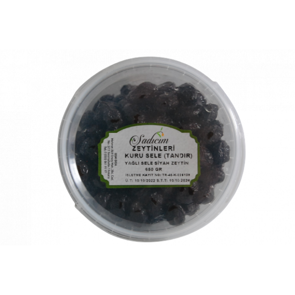 SADICIM KURU SELE (TUZSUZ-TANDIRDA KURUMA) Siyah Zeytin 650 GR - 2