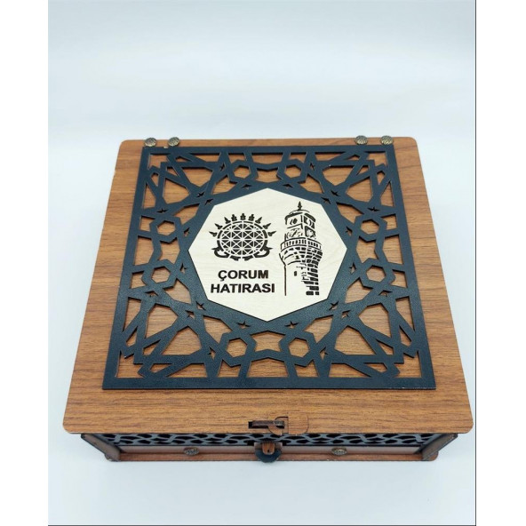 LEBLEBİCİ HANIM MEŞHUR ÇORUM LEBLEBİSİ 12'LU SET ÖZEL AHŞAP KUTULU 1500 Gr