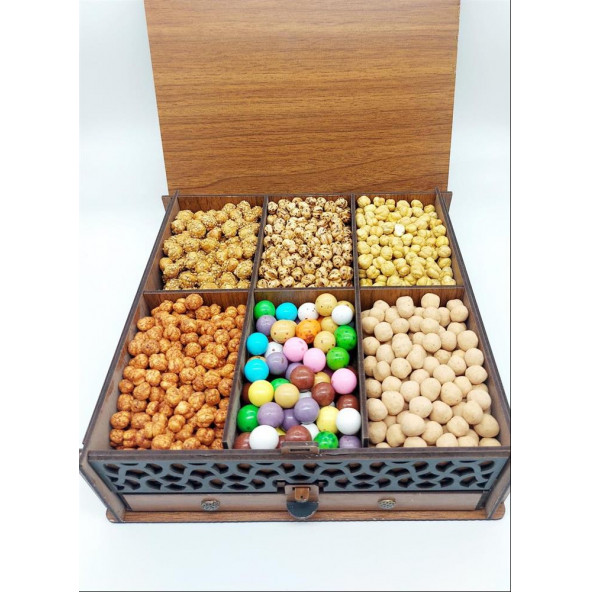 LEBLEBİCİ HANIM MEŞHUR ÇORUM LEBLEBİSİ 12'LU SET ÖZEL AHŞAP KUTULU 1500 Gr - 2