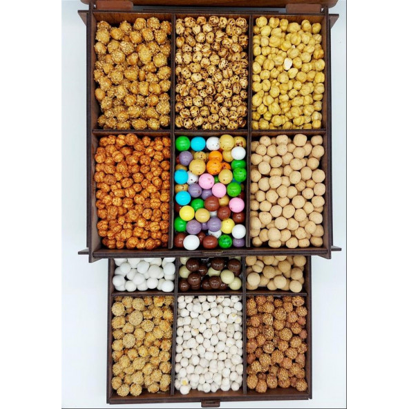 LEBLEBİCİ HANIM MEŞHUR ÇORUM LEBLEBİSİ 12'LU SET ÖZEL AHŞAP KUTULU 1500 Gr - 3