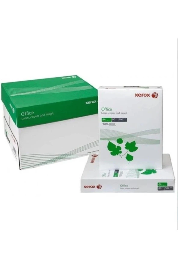 Xerox A4 Office 80 Gram Fotokopi Kağıdı (1 Koli 5 Top Fotokopi Kağıdı)