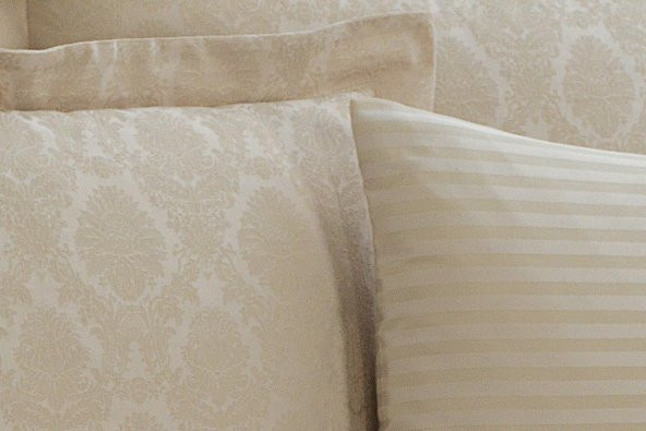 Finezza Monaco Bambu Jakar Kumaş Bej ikili Oksford 60x80 cm Yastık Kılıfı - 1321 - 4