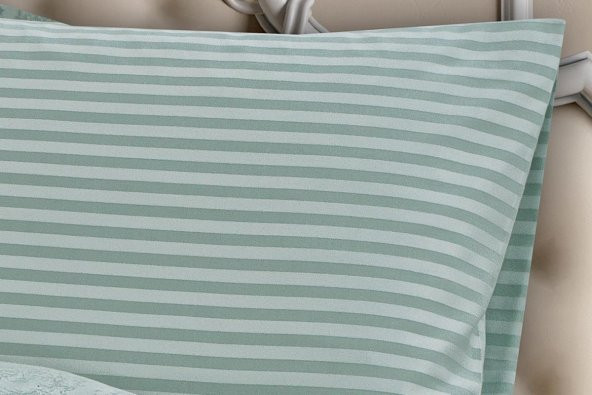 Finezza Monaco Bambu Jakar Kumaş Mint ikili Oksford 60x80 cm Yastık Kılıfı -1326 - 3