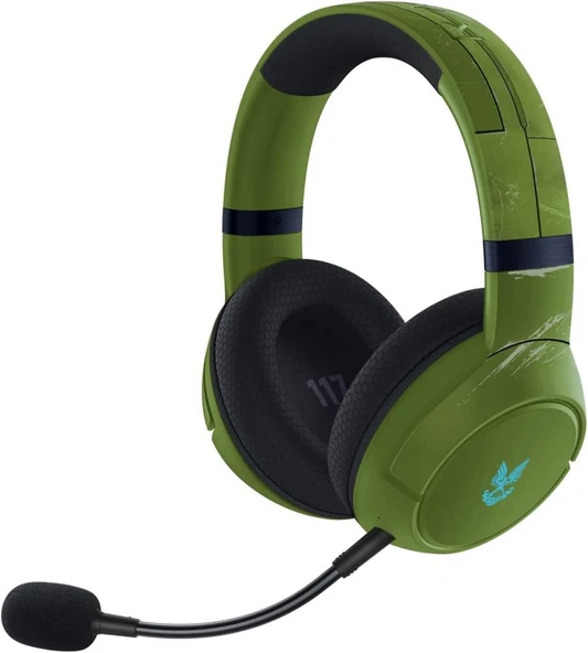 Razer Kaira Pro Kablosuz Oyun Kulaklığı, Halo Infinite Edition, Yeşil/Siyah