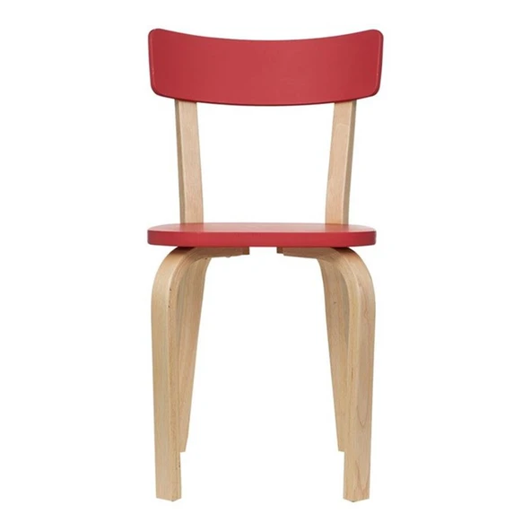 Vitale Tobi Ahşap Sandalye Kırmızı MS.SA029 - 7