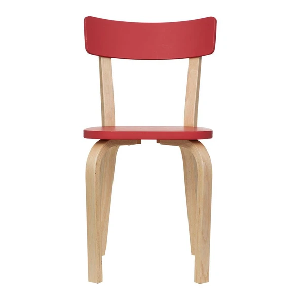 Vitale Tobi Ahşap Sandalye Kırmızı MS.SA029 - 2