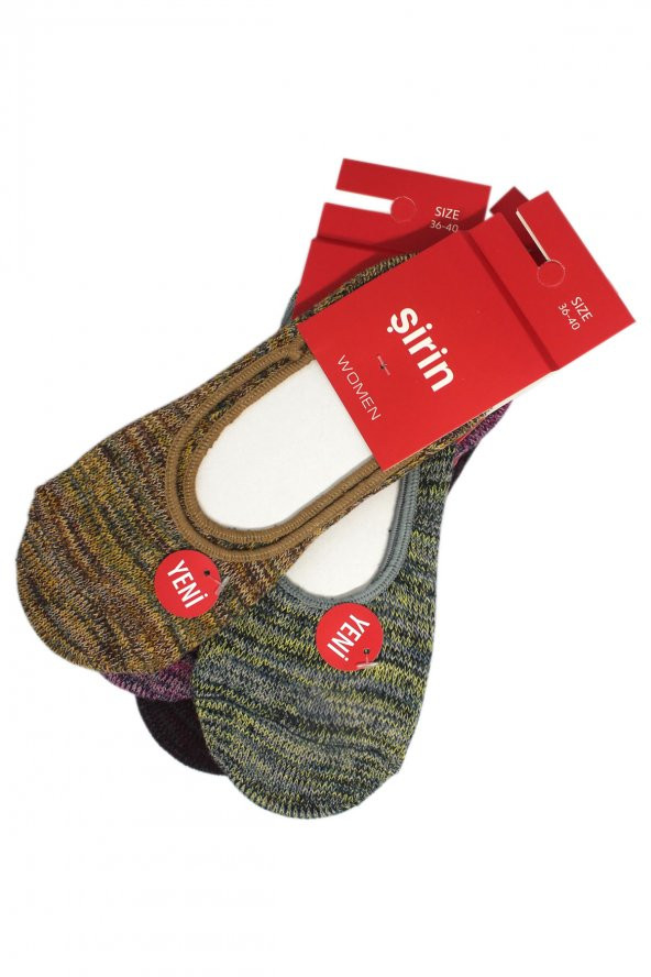 Şirin Kadın için Kalın Babet Çorap 36-40 Numara Pamuklu Kod 5020 - 3