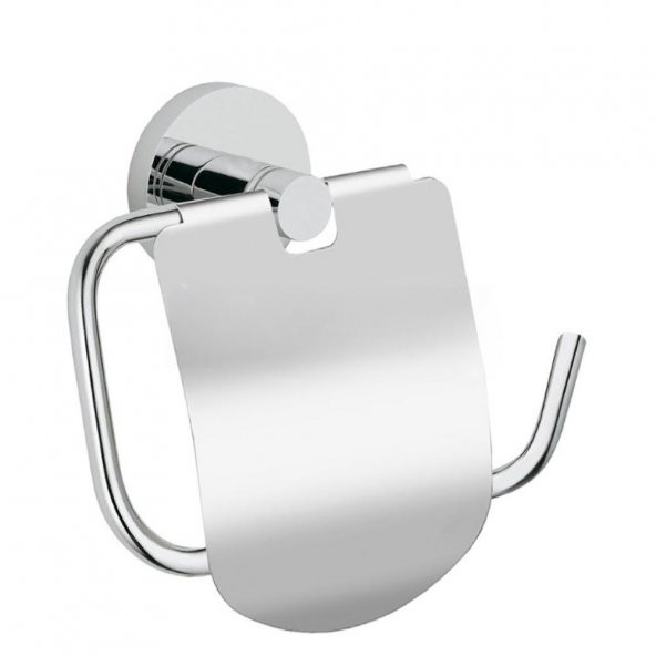 Flosoft Paslanmaz Metal Tuvalet - Wc Askılığı, Kapaklı