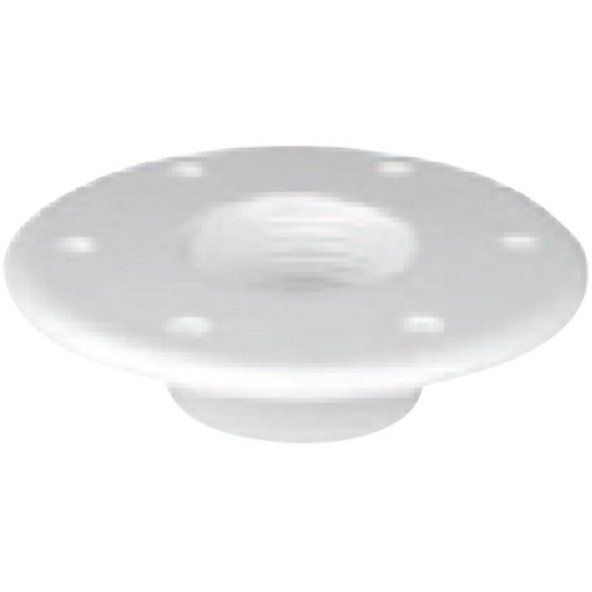 Table Bottom Plate, Flushmount, Ø190mm-Η.10mm, White