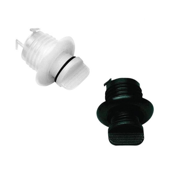 Drain Socket w/Captive Plug, Round Ø40mm, Black (Miçöz)