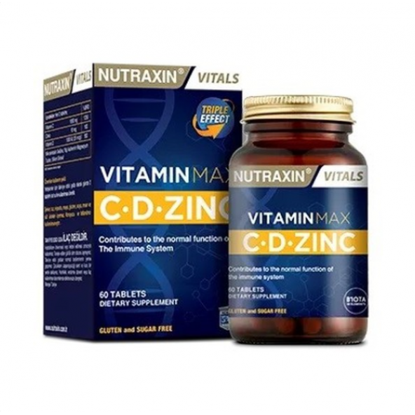 Nutraxin Vitamin Max C.D.Zinc 60 Tablet (S.K.T 01-2026)