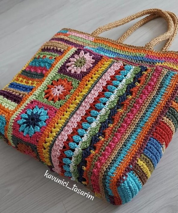 Angel Çanta Aksesuar Kavuniçi Tasarım Örgü Çanta İpleri - 6