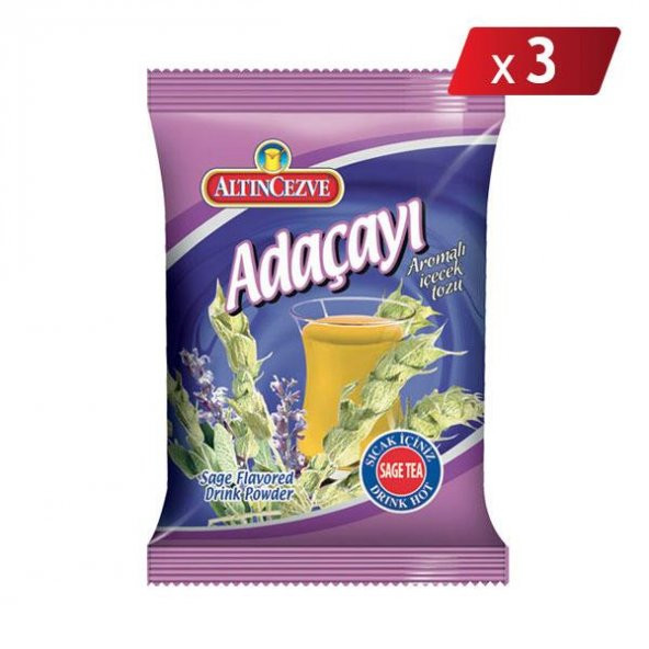 Altıncezve Adaçayı Aromalı İçecek Tozu 250 Gr - 3LÜ PAKET