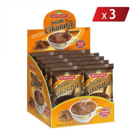 Altıncezve Tek İçimlik Sıcak Çikolata (20 x 19 Gr) - 3 LÜ PAKET