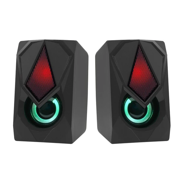 FRISBY FS-2136U 2.0 Hoparlör Sistemi RGB Led Siyah (USB)