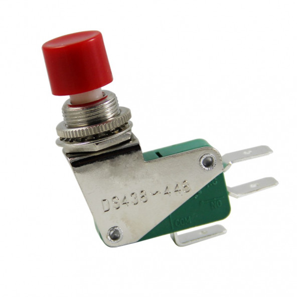 Micro Switch DS-438 Kırmızı Butonlu 12mm