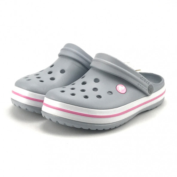 Gri Pembe Crocs Crocband Unisex Terlik - 2