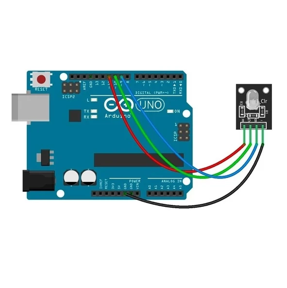 3 Renkli RGB Led Modülü - 5 mm RGB Led - Resim 8