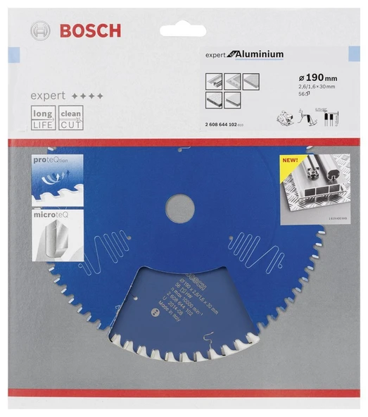 Bosch - Expert Serisi Alüminyum için Daire Testere Bıçağı 190*30 mm 56 Diş - Resim 2