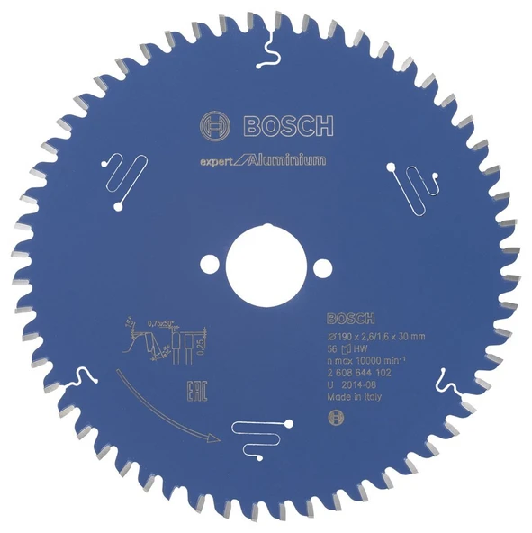 Bosch - Expert Serisi Alüminyum için Daire Testere Bıçağı 190*30 mm 56 Diş ürün görseli