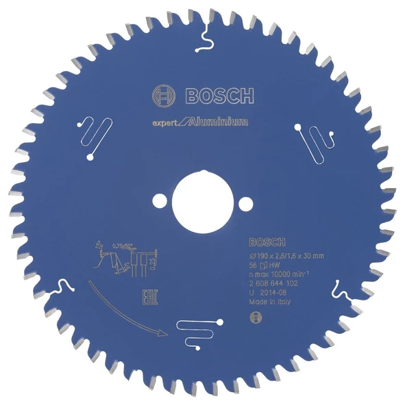 Bosch - Expert Serisi Alüminyum için Daire Testere Bıçağı 190*30 mm 56 Diş