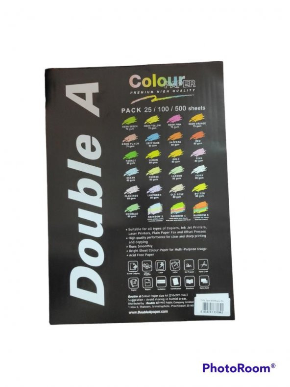 DOUBLE A FOTOKOPI KAGIDI A4 PASTEL PINK 25 LI - 2