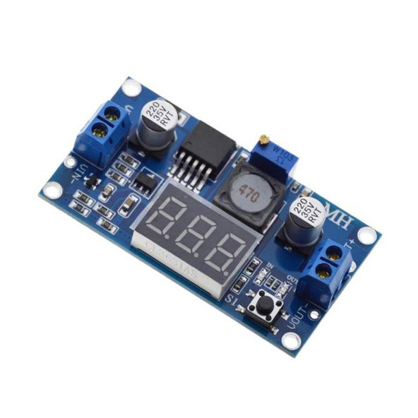 Voltmetreli LM2596 Ayarlı Modül Ayarlanabilir 3A Güç Kaynağı - Resim 3