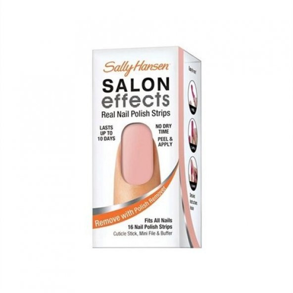 Sally Hansen Salon Effects - Gerçek Ojeden Yapılan Desenli Tırnak Bantları - Tu Tu Much 4408-95