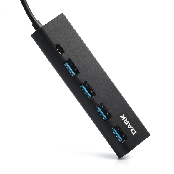 DARK Connect Master USB Type-A to 1xUSB-C Charge 4 Port USB2.0 HUB DK-AC-USB346 - Resim 3