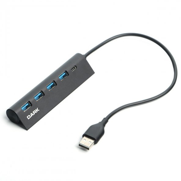 DARK Connect Master USB Type-A to 1xUSB-C Charge 4 Port USB2.0 HUB DK-AC-USB346